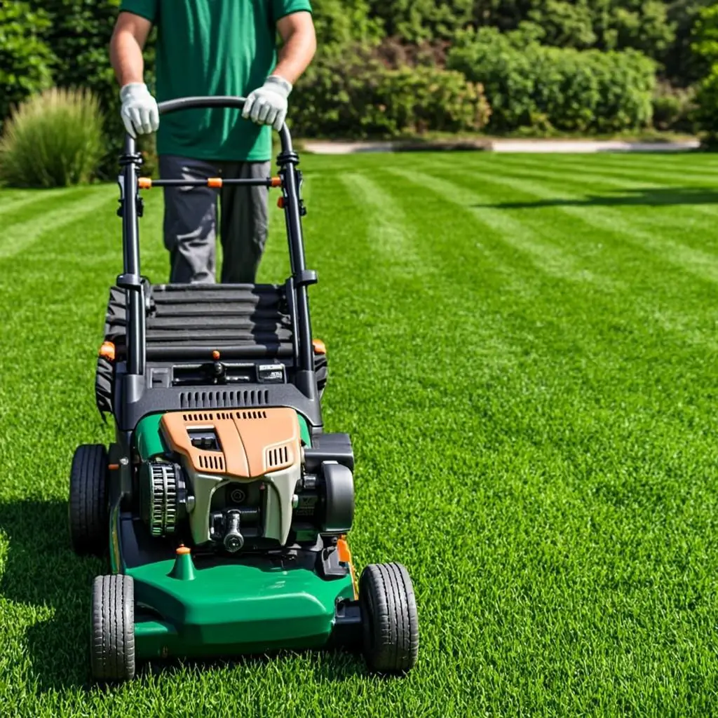 Summer lawn care services by Green Leaf