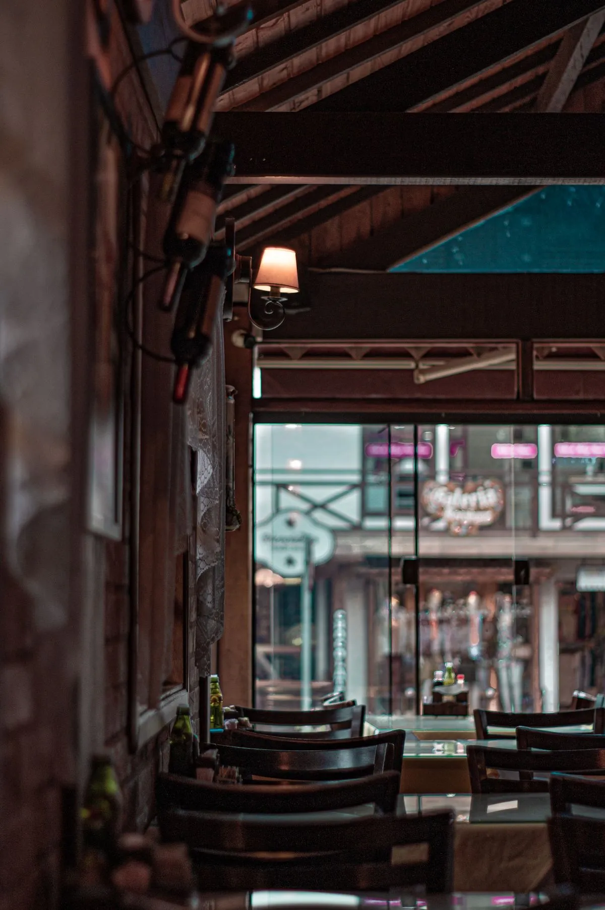 The wine and spirits bar