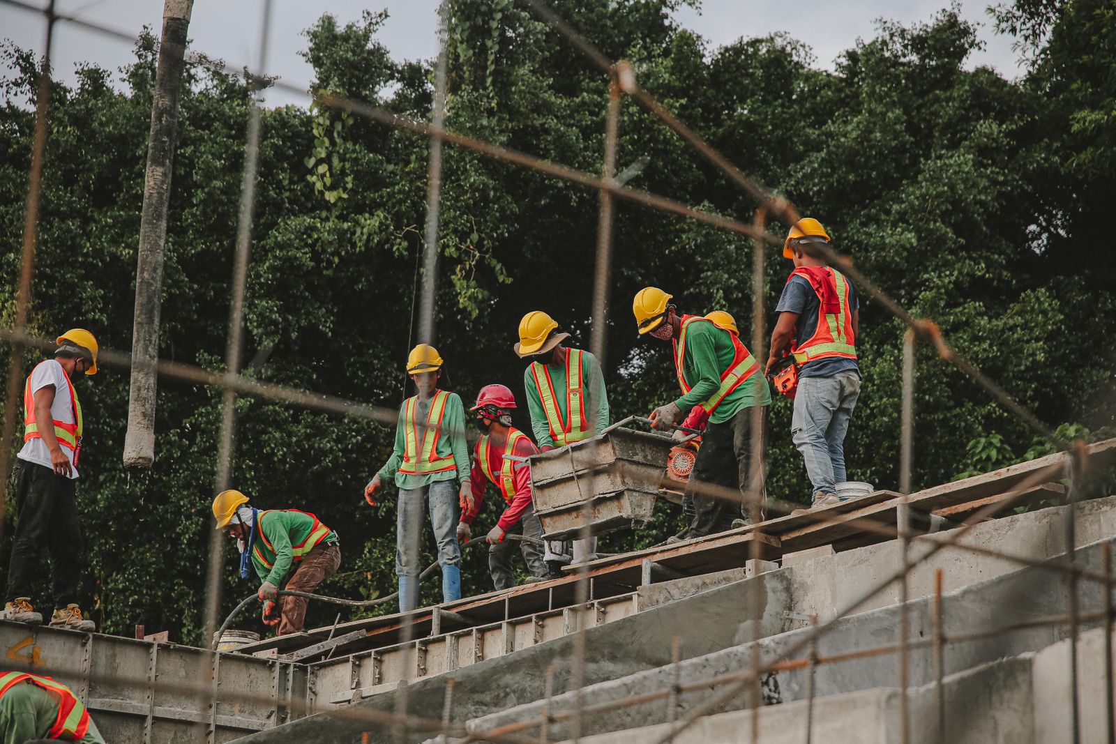 Keystone Builders crew at work on a Pittsburgh construction site