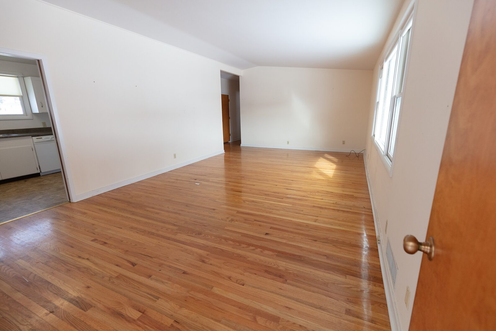 The living room before the renovation